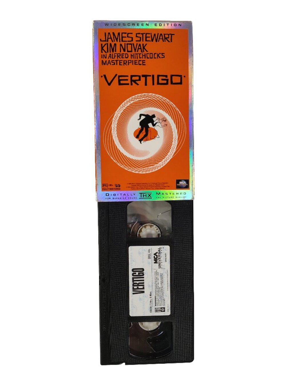 (1958) Vertigo Rated PG Thriller/Mystery VHS Cassette Tape Widescreen Edition